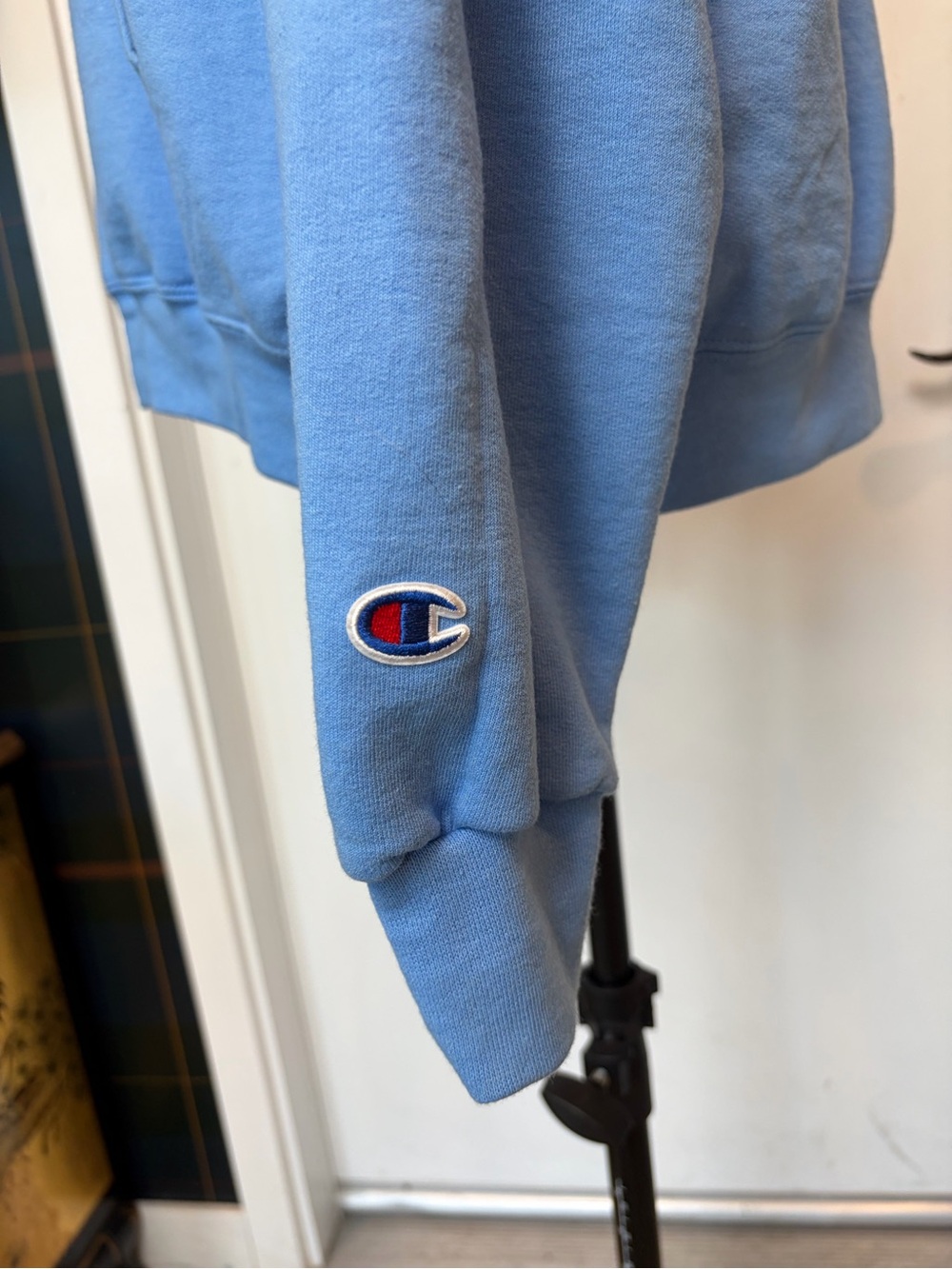 Champion UNC Carolina Blue Pullover Hoodie, Graphic design, Men’s L, EUC - Picture 5 of 10